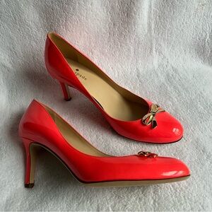 Kate Spade New York CATIA GERANIUM Patent Heel Pumps with Bow Detail